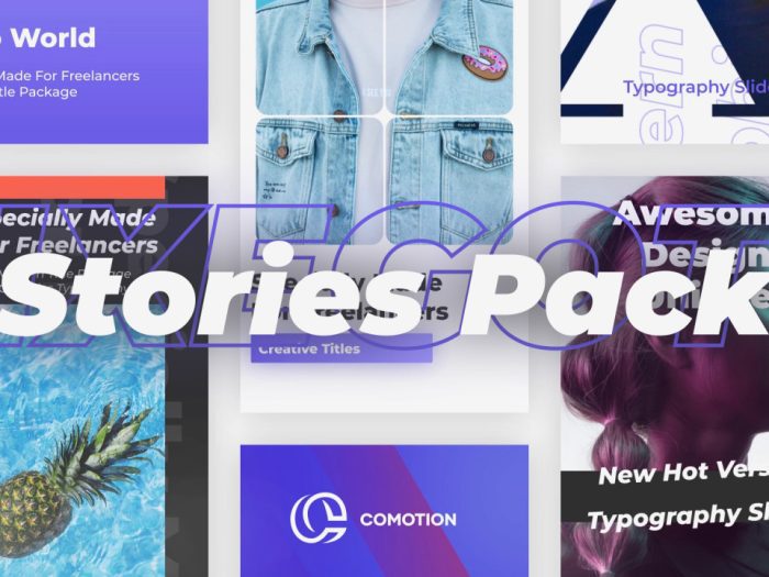 پروژه آماده پریمیر : مجموعه استوری اینستاگرام Stories Pack