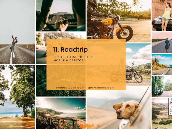 دانلود پریست سفر جاده‌ایی Roadtrip-Lightroom Presets